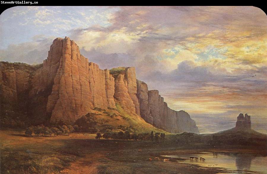 Nicholas Chevalier Mount Arapiles and the Mitre Rock